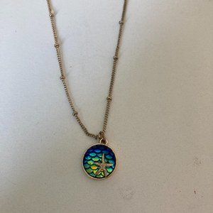 Gold Mermaid Necklace